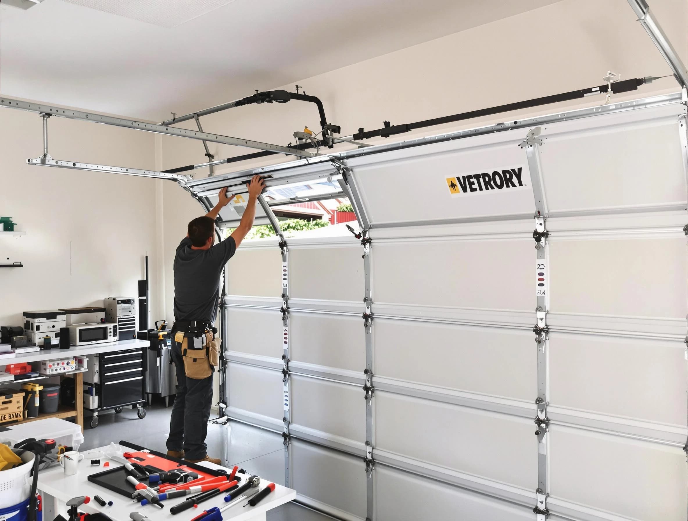 Jonesboro Garage Door Repair technician performing section replacement in Jonesboro