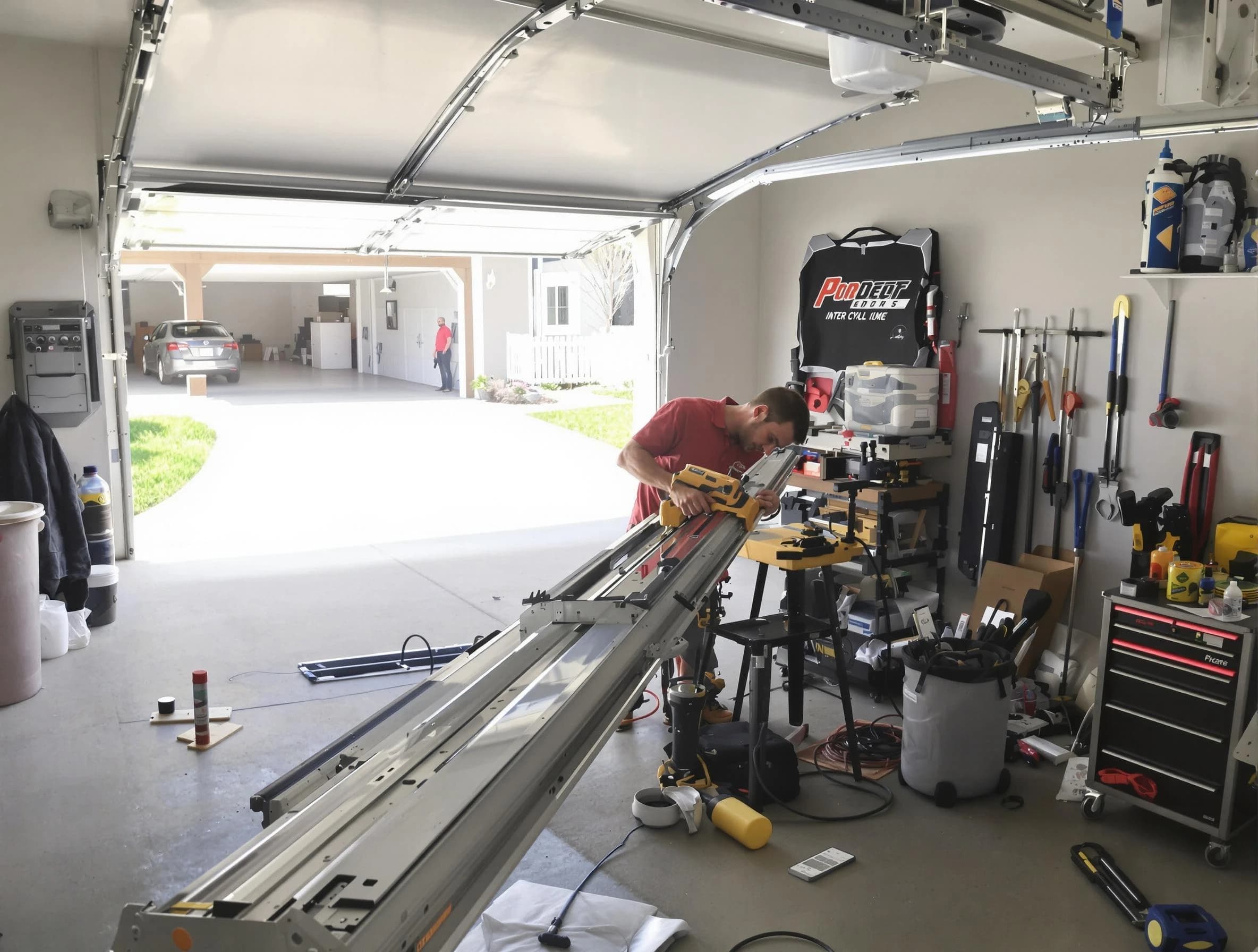 Jonesboro Garage Door Repair expert performing track repair in Jonesboro