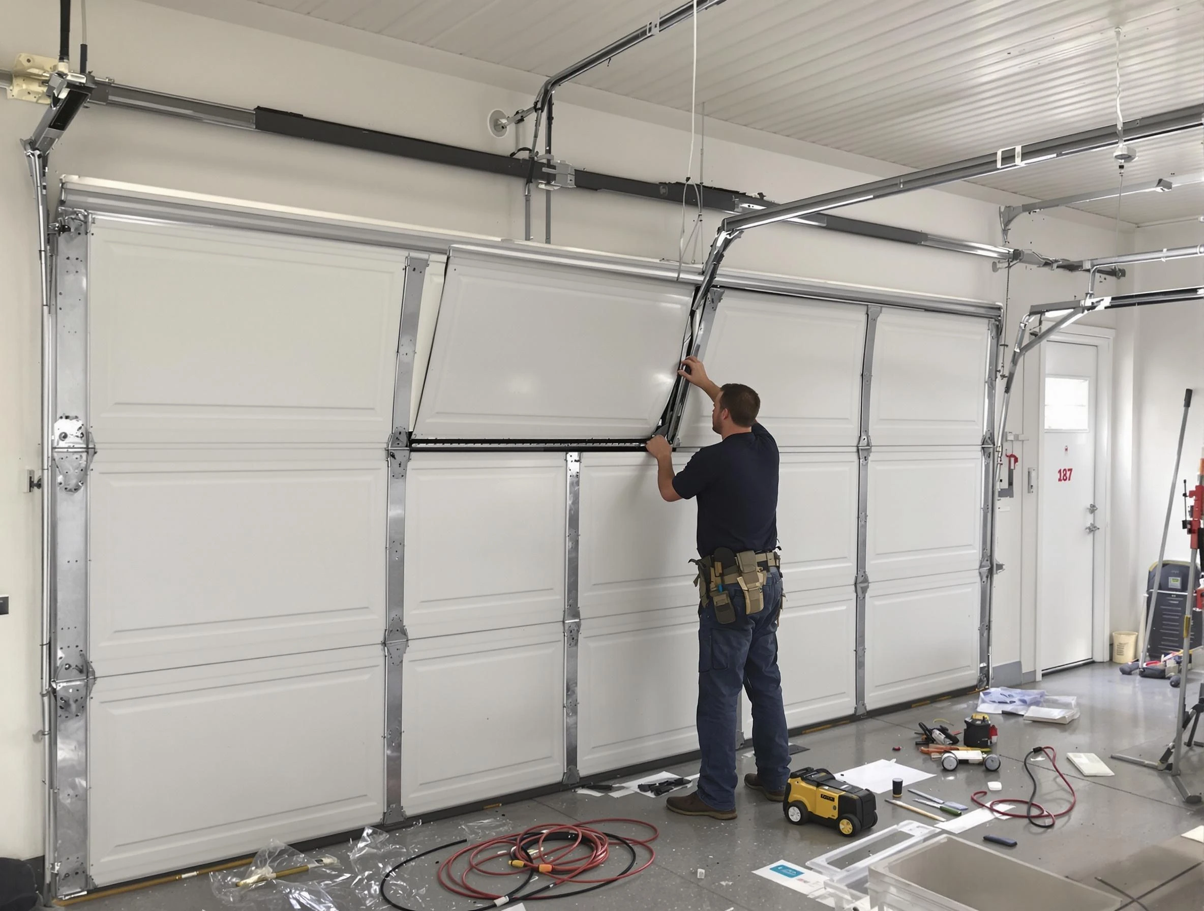 Garage Door Section Replacement in Jonesboro