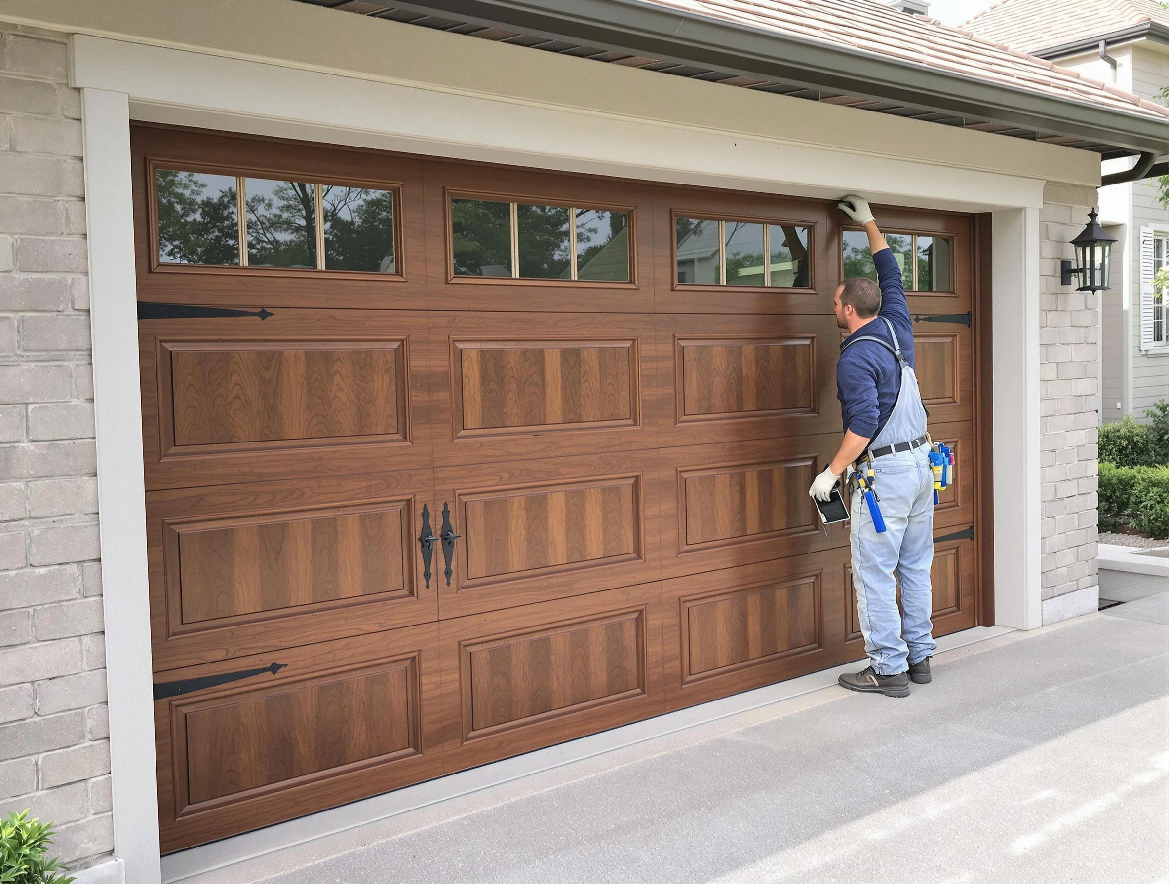 Custom garage door showcase by Jonesboro Garage Door Repair in Jonesboro